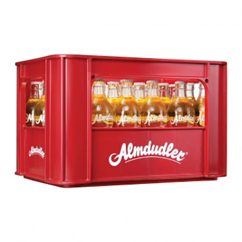 Almdudler Kräuterlimonade Glas