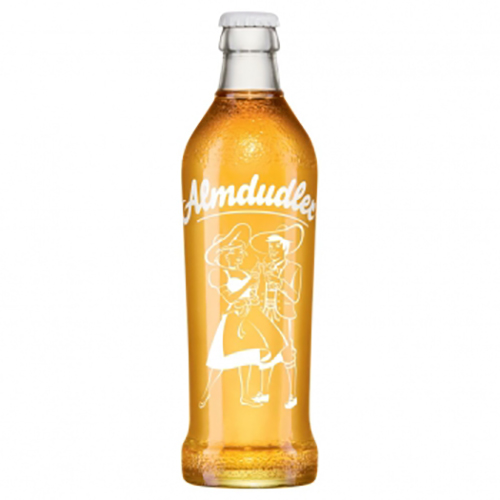 Almdudler Kräuterlimonade Glas